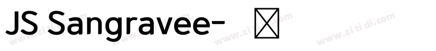 JS Sangravee字体转换